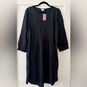 NWT J. Jill Black Midi Dress